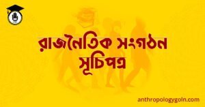 রাজনৈতিক সংগঠন সূচিপত্র